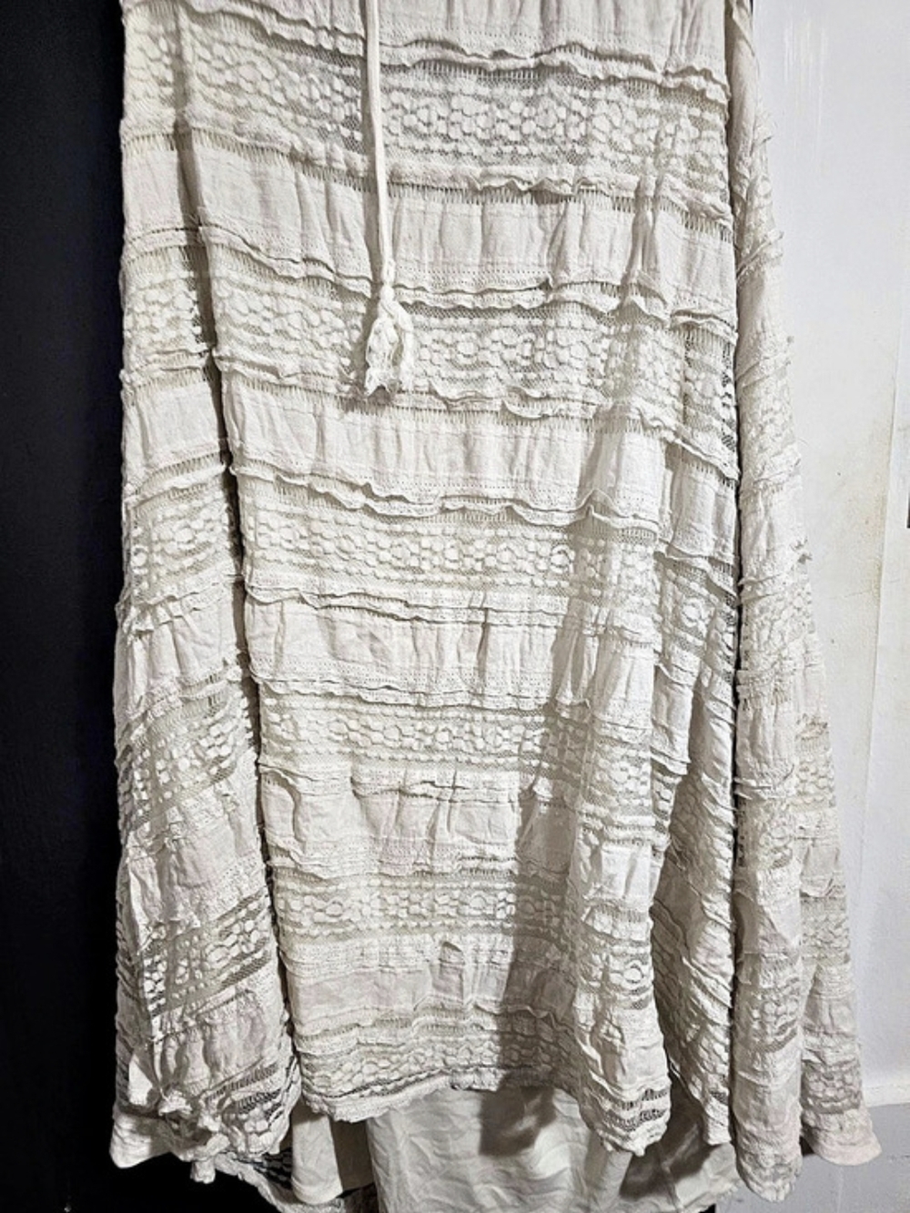 Torrid Lace Maxi Skirt in White Like New